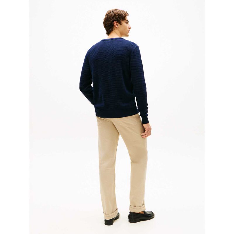 Tommy Hilfiger Textured Knit Crew Neck Jumper image number 1